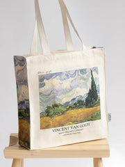 Van Gogh "Wheat field with Cypresses" - Tote Bag